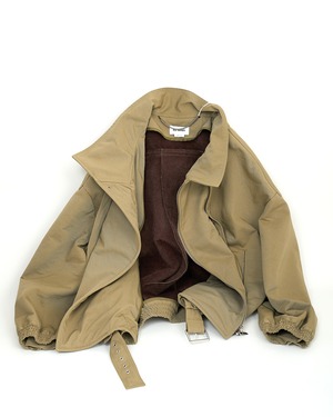 HED MAYNER "HIGH NECK ZIP UP BLOUSON 〔KHAKI〕"