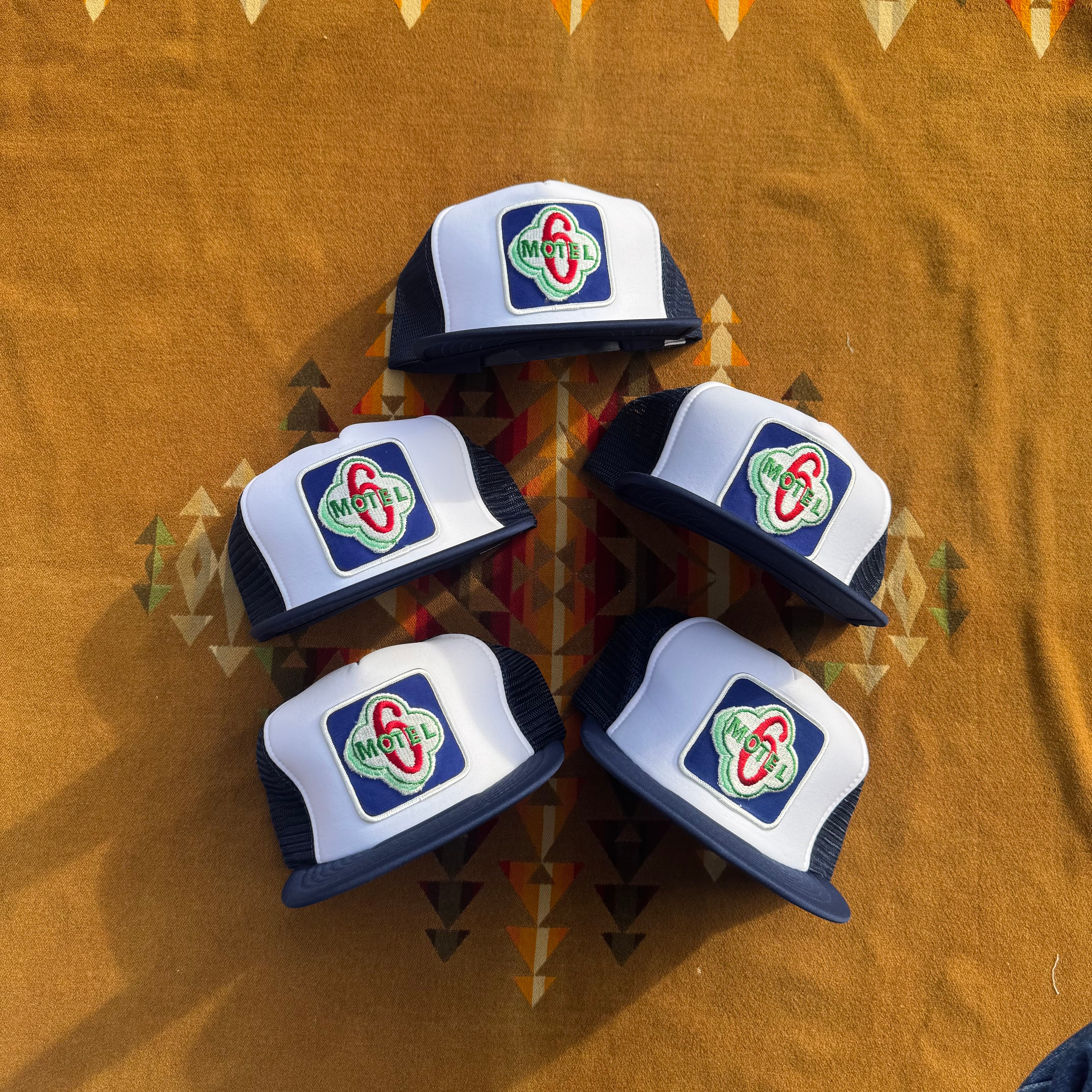 1990s Deadstock “Motel 6" Employee Mesh Cap trucker hat