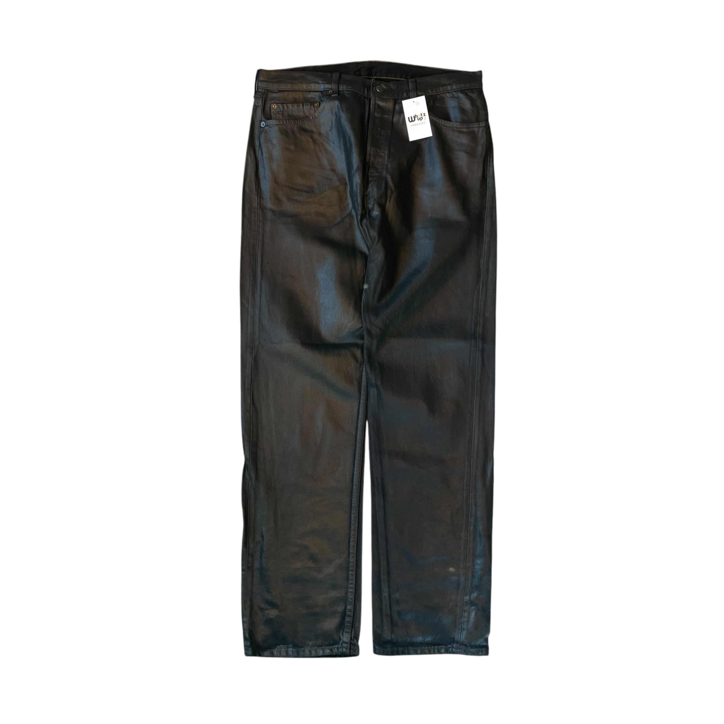 Rare!! 1990s Levi's 501 "Coating" Black Denim Pant