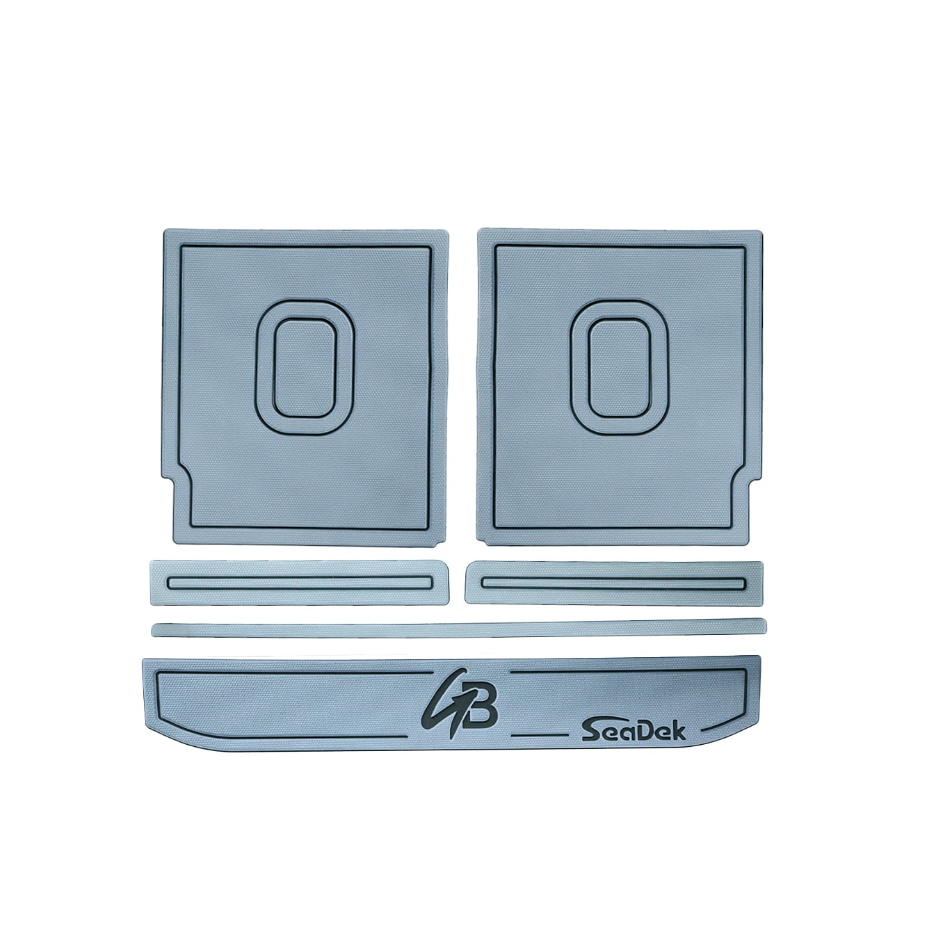 GBラゲッジマット SeaDek®素材 【GBデザイン】ダークグレー×ブラック