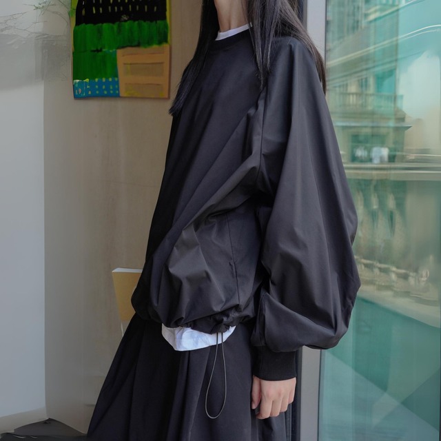 ドローストリングラウンドネックプルオーバー　A00730