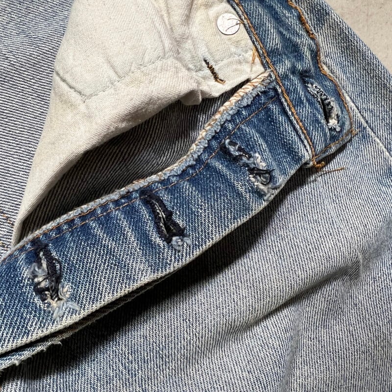 70's Levi's リーバイス 501 66後期 デニムパンツ カットオフ 赤 70's Levi's リーバイス 501 66後期 デニムパンツ カットオフ 赤