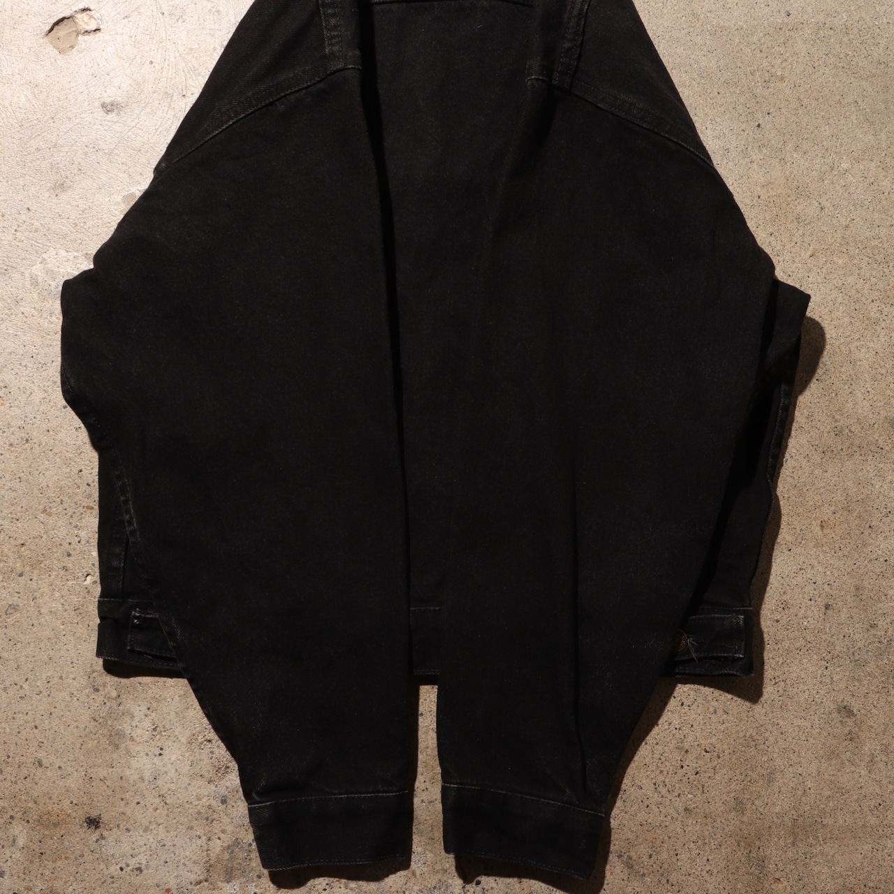 極美品 S 92年 米国製 70507 Levi's ブラックデニムジャケット リーバイス サルファー染め Gジャン トラッカージャケット