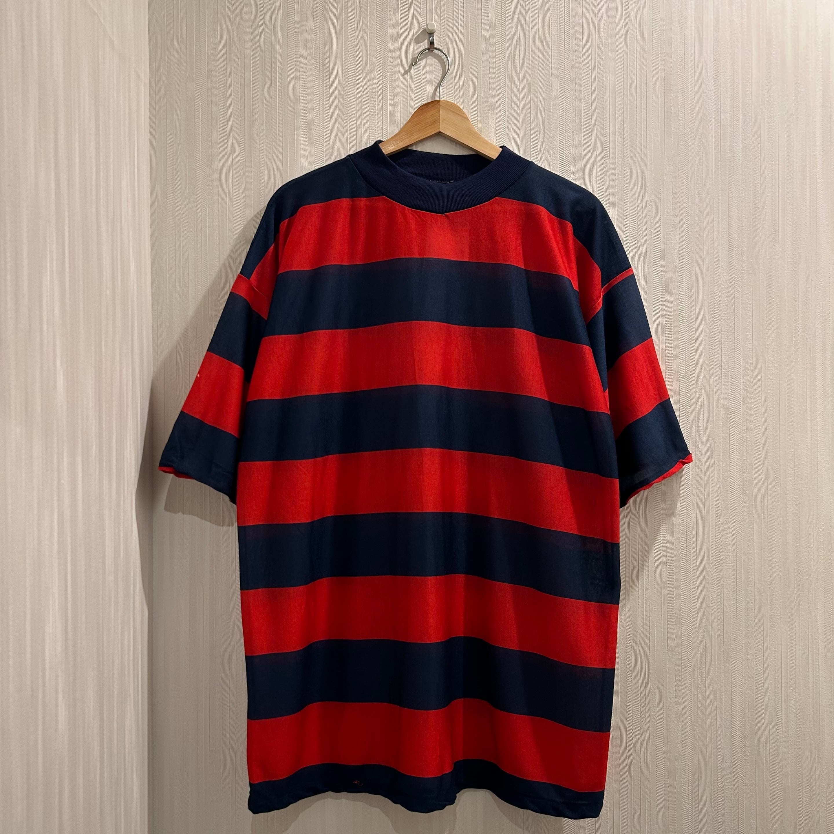 Dead Stock!! 1980s Unknown Wide Pitch Boarder T-shirt | What