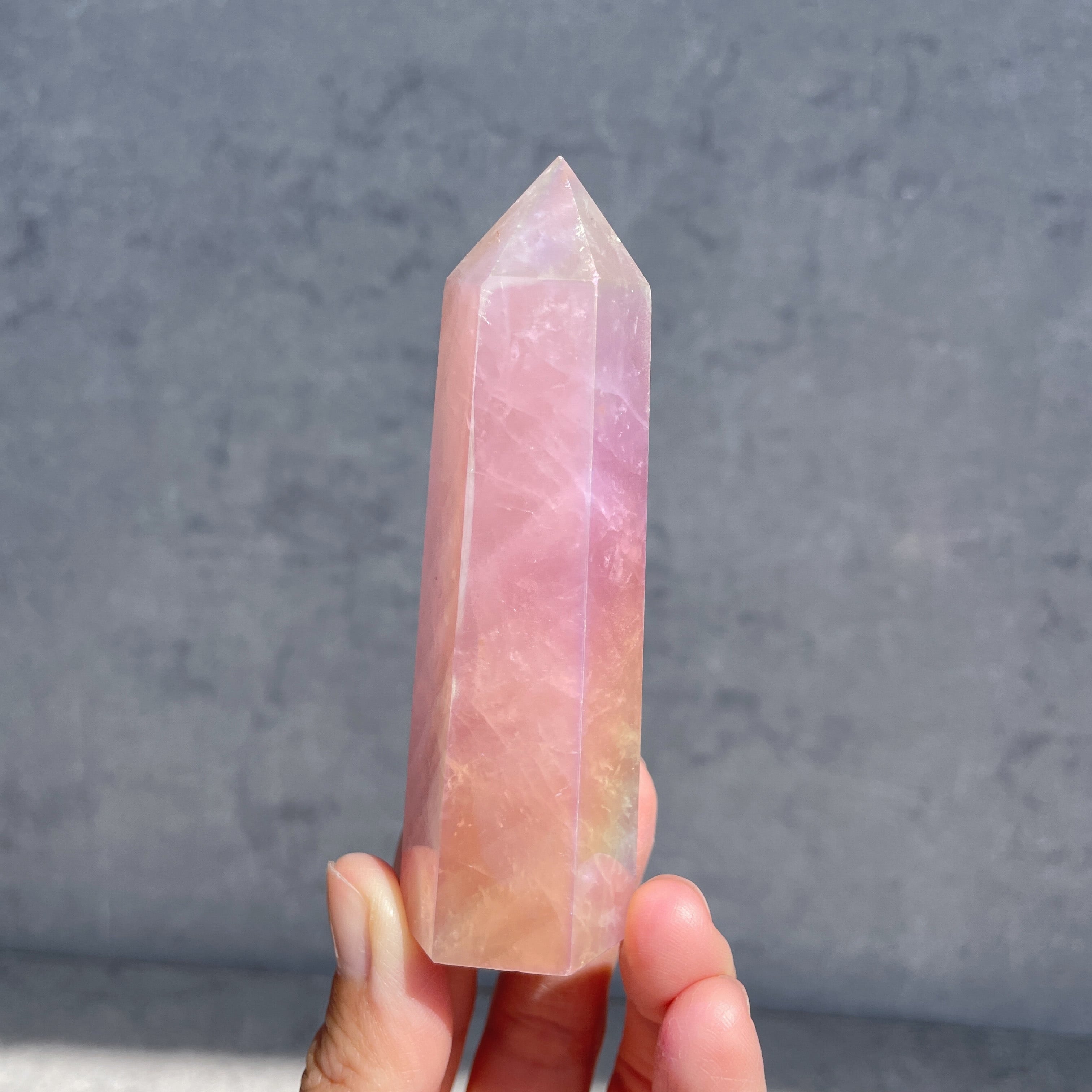 エンジェルオーラローズクォーツ タワー51✧Angel Aura Rose quartz✧天然石・鉱物・パワーストーン