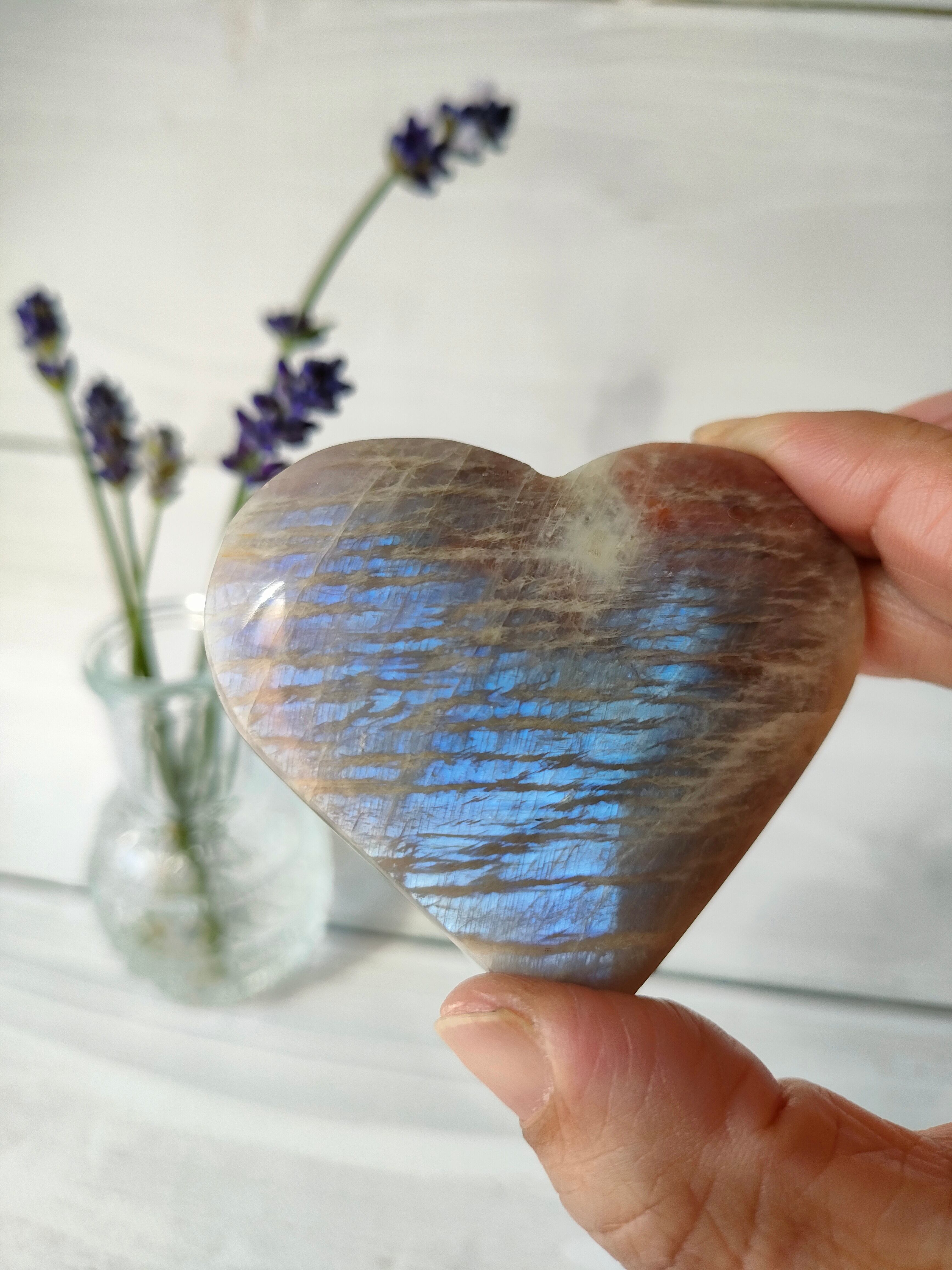 ムーンストーン、ハート型