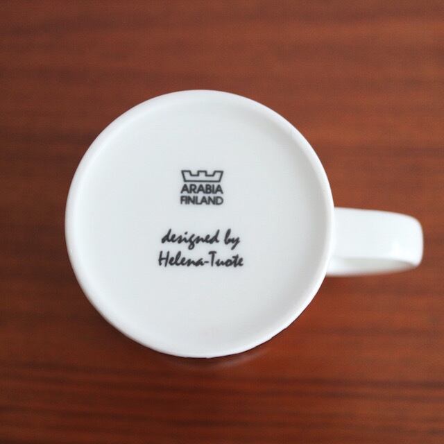 Arabia 花とブドウデザイン マグカップ 2個セット パラティッシ