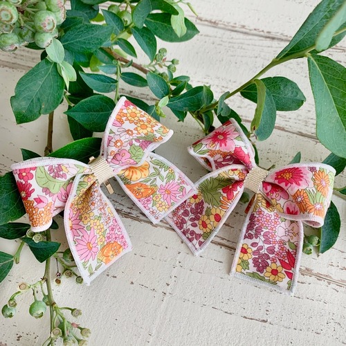 ふんわりリボンのヘアフック