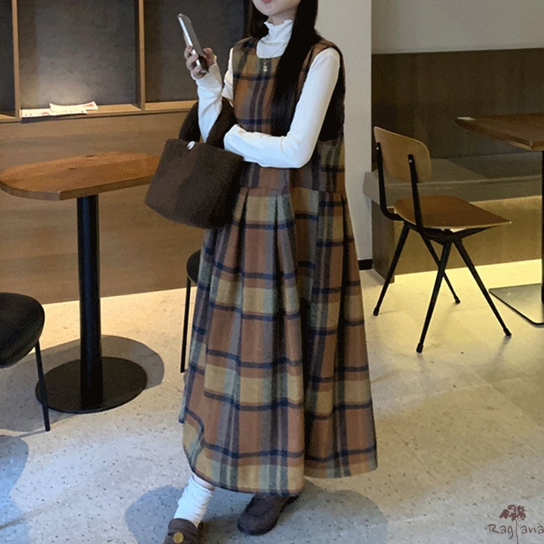 チェック柄 ジャンパースカート M 250482 | Raglana