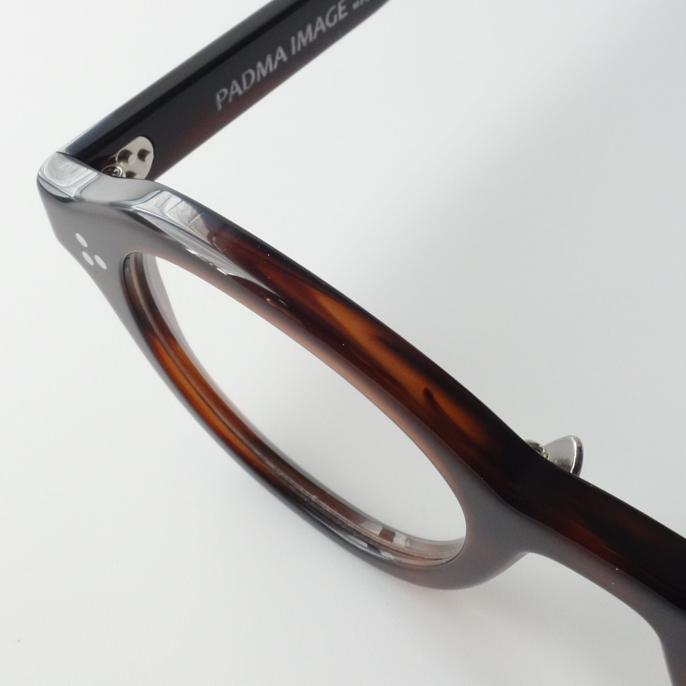 PADMA IMAGE ラウンドメガネ ブラウン/ブラック ROTARY 度入り 健康用品 PADMA IMAGE ラウンドメガネ ブラウン/ブラック ROTARY 度入り
