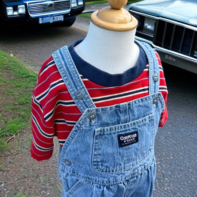 【KIDS】OshKosh vintage half overall size:18month