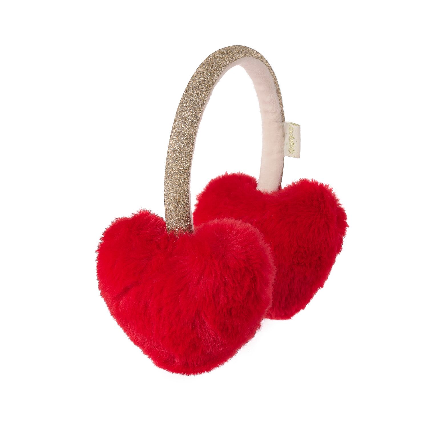 E2491R:Love Heart Earmuffs-RED