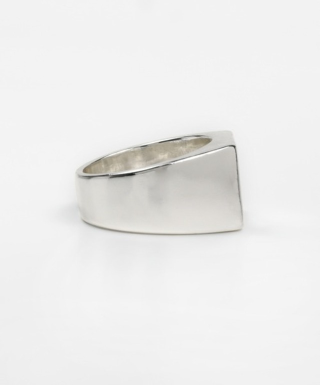 【unisex16号・18号】Square Ring (Silver/Black)