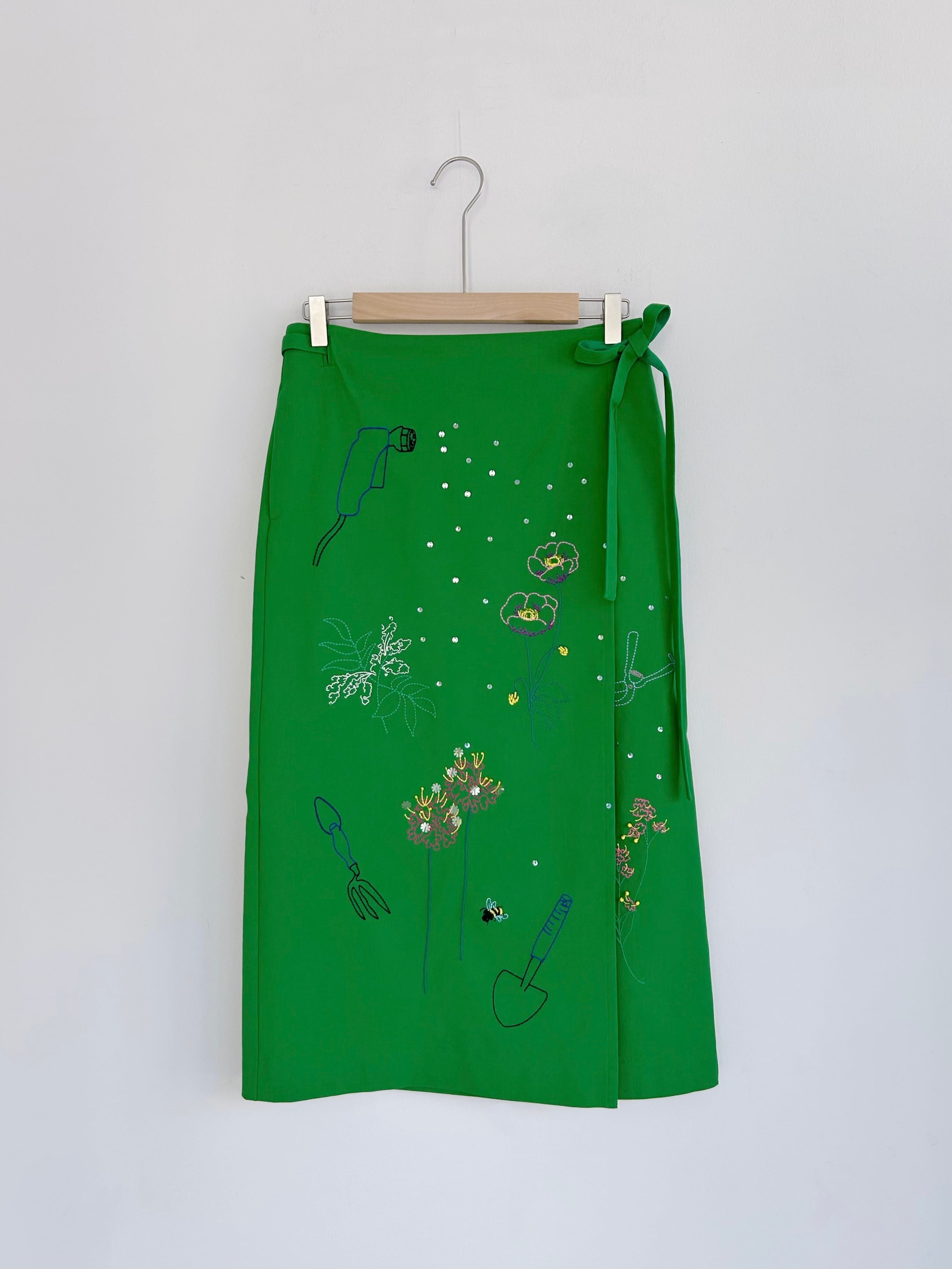 MUVEIL ガーデニング刺繍スカート | KOKO