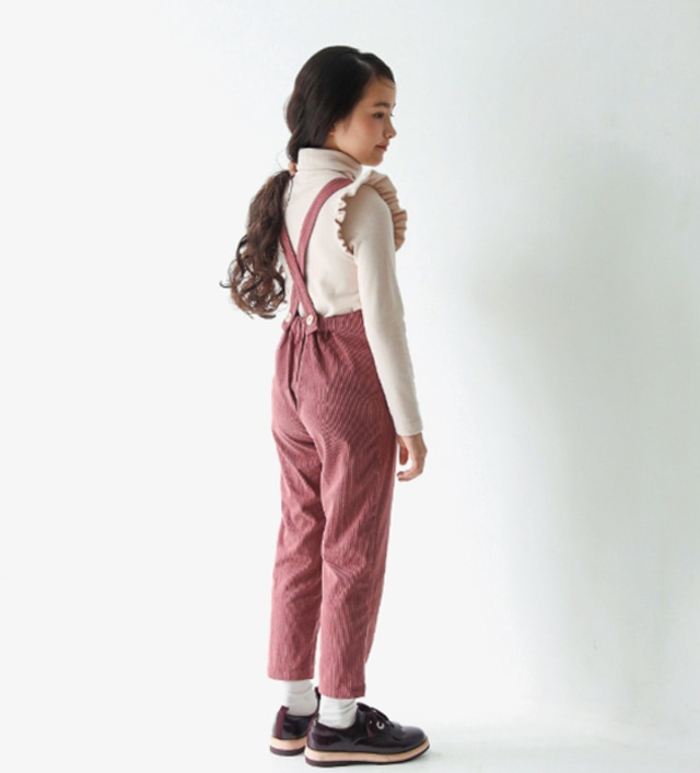 バッククロスサロペットパンツ<Pink>