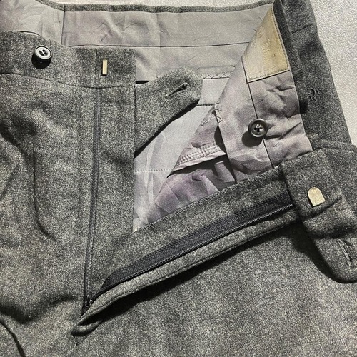 90s Dior Monsieur スラックス ブラック レーヨン混【W32】 詳細写真11