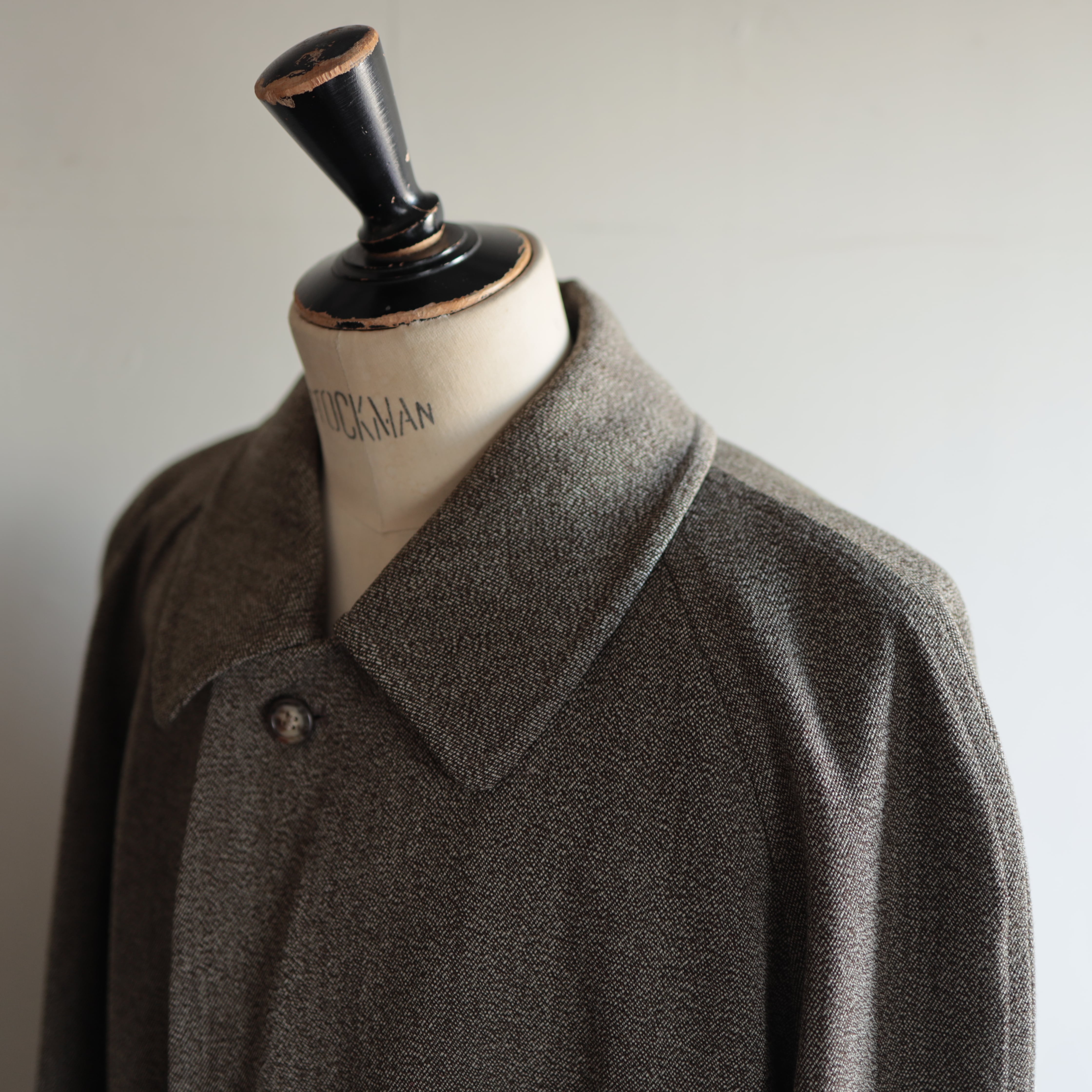 80s 杢目 Vintage Burberrys Balmacaan Half Coat イングランド製