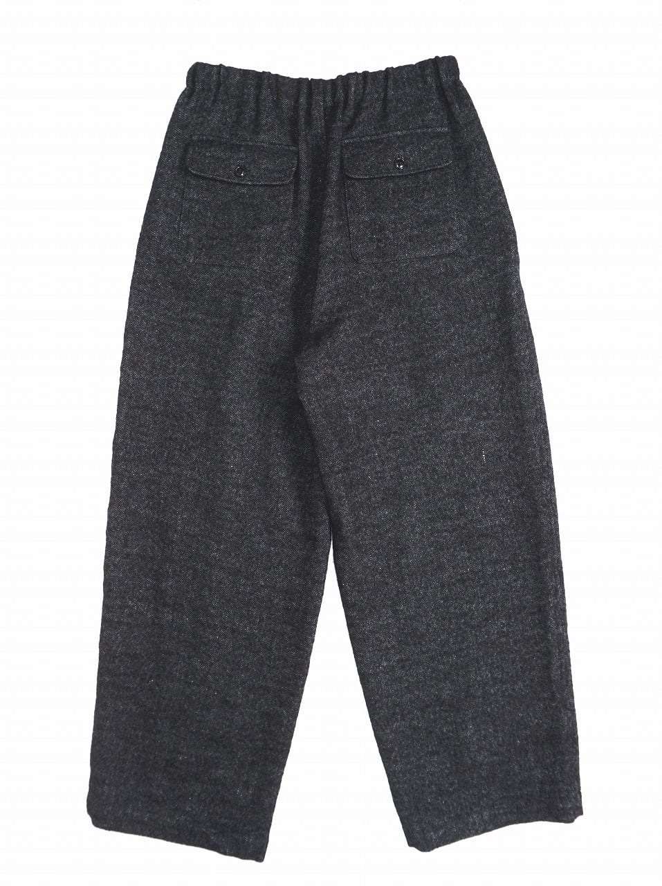 Wool Linen Tweed Wide Pants