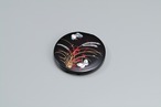 36-0102　 丸コンパクトミラー 武蔵野 Round Portable Mirror w Magnifying Glass Floral Motif