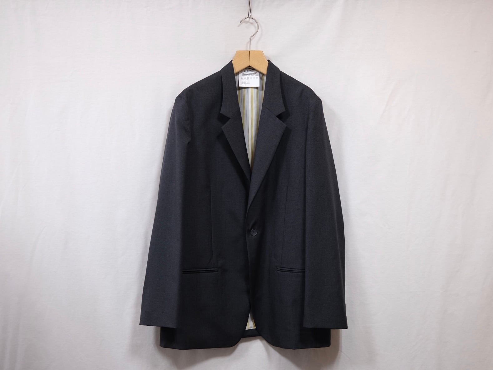 DIGAWEL” Jacket②T/W Charcoal” | Lapel online store