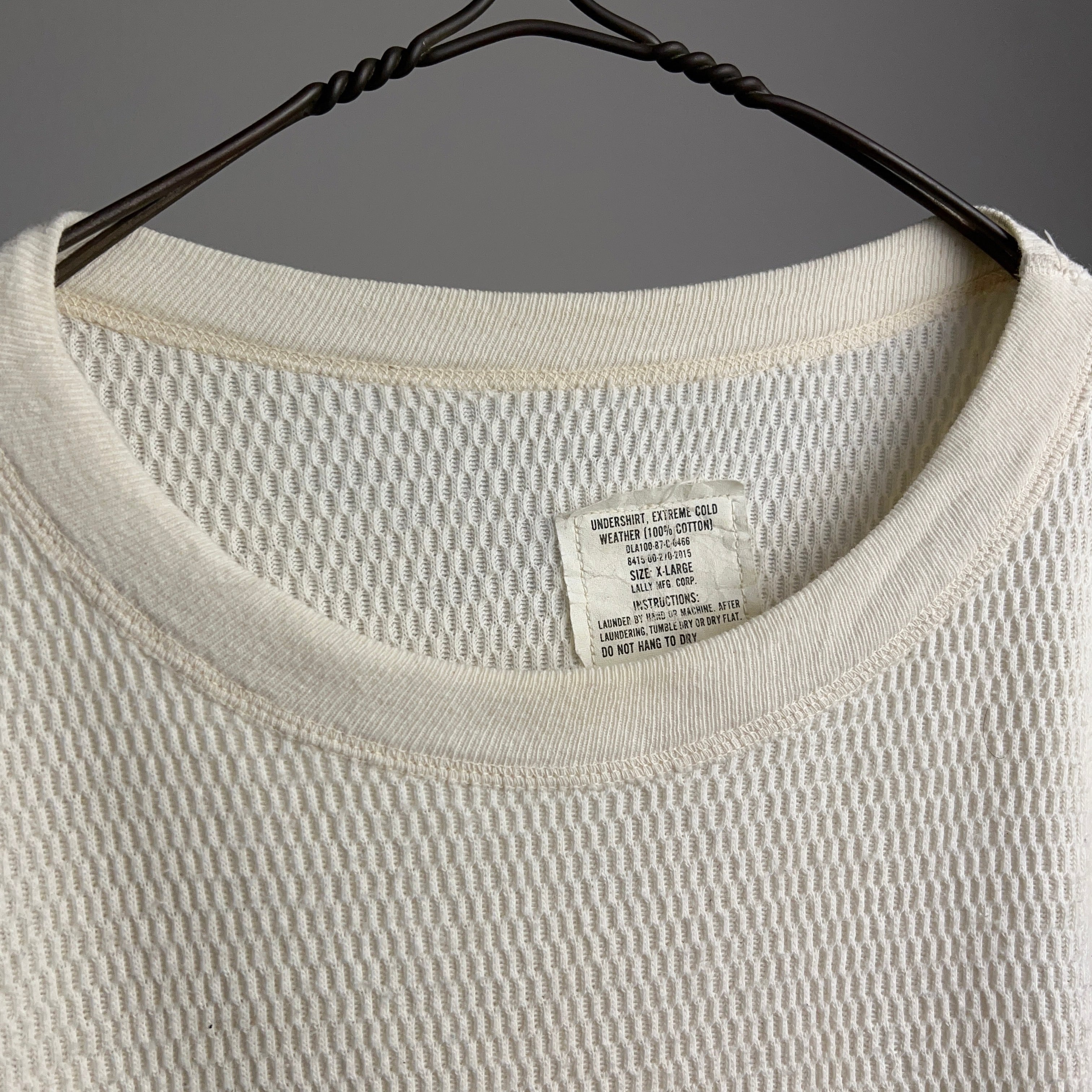 80's U.S.MILITARY THERMAL CUTSEW 米軍 80年代 コットン 80's U.S.MILITARY THERMAL CUTSEW 米軍 80年代 コットン