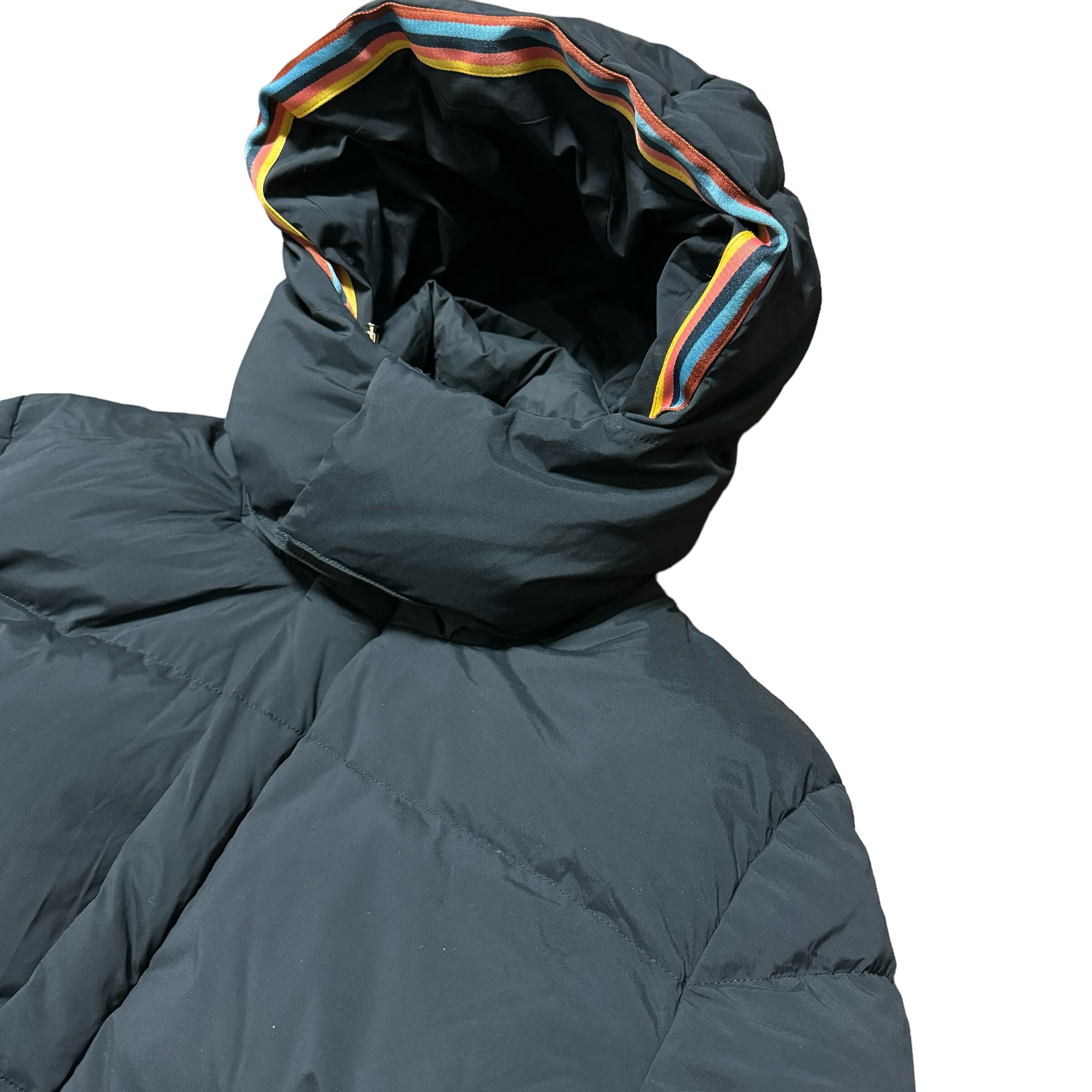 Paul Smith ポールスミス ダウンジャケット マルチストライプ ブラック  
