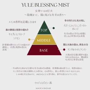 国内便✬【Wheel of the year Blessing  Mist】Yule ユール　女神ソ-ルの灯火　 ～陰極まって、陽に転ずる冬至の香り～