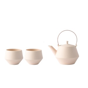 new [GIFT SET] Frustumミニ土瓶＆煎茶 (素焼釉)