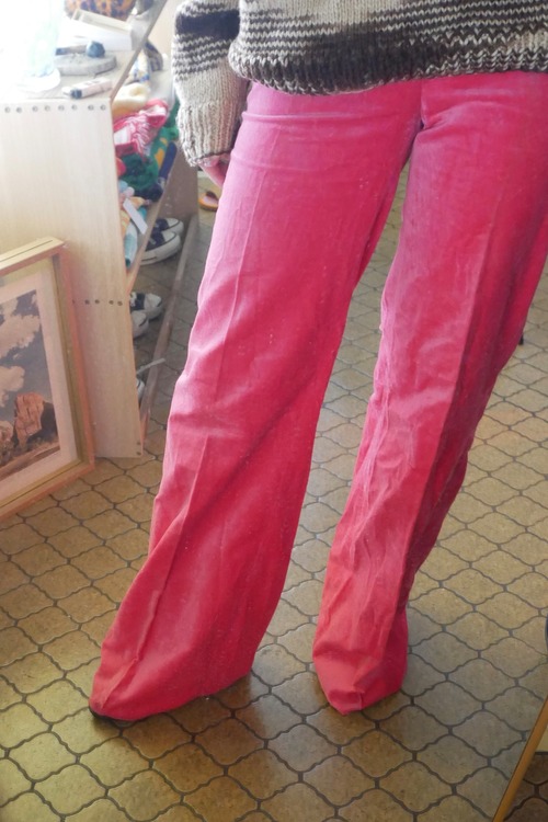 70s-80s EURO  flare velours pants