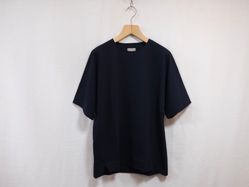 CURLY“ RELAXIN D/S TEE Seersucker D.Navy”