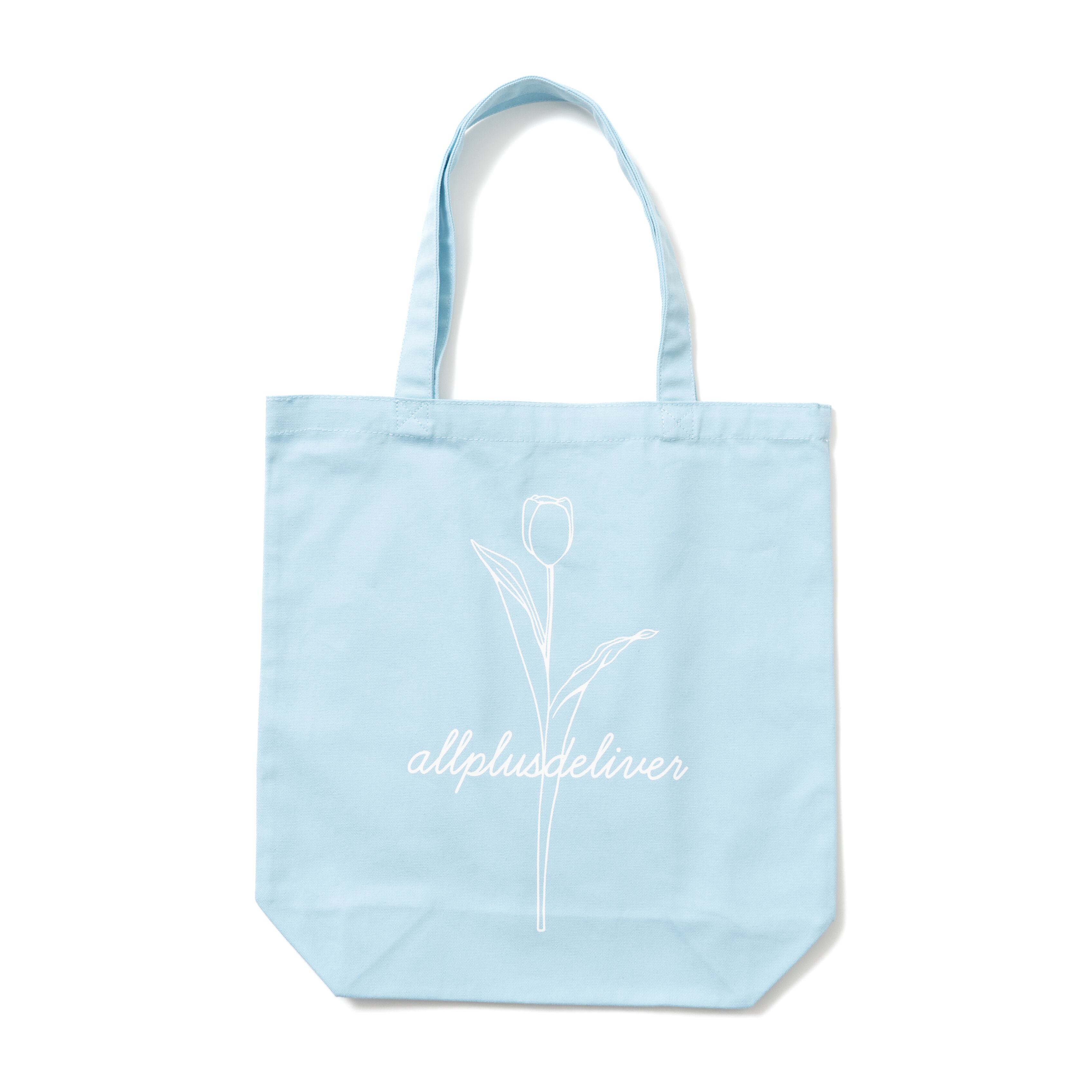 ALPSDR ONE TULIP TOTE BAG / LIGHT BLUE