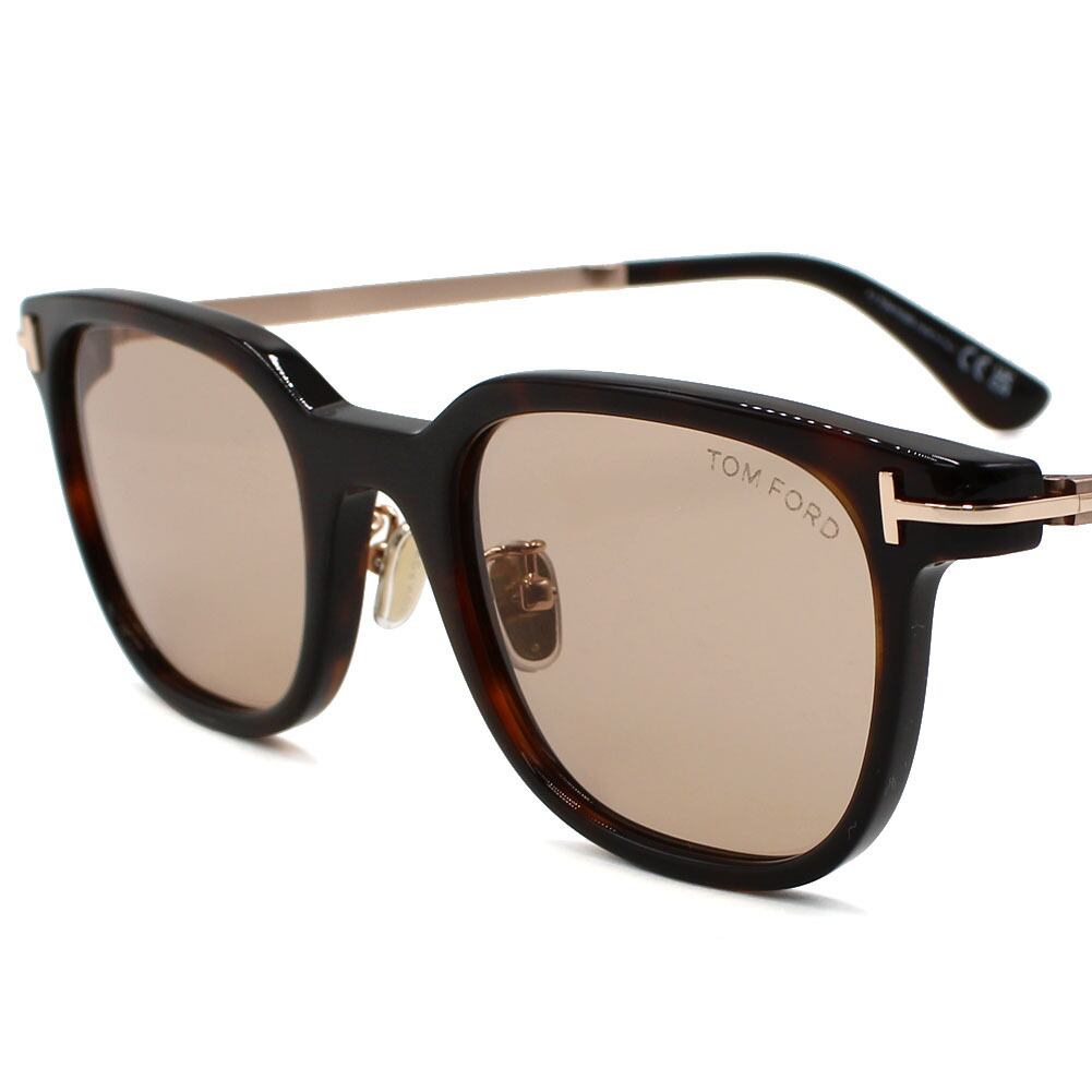 TOM FORD SUNGLASSES ASIAN FIT TF1233D 52E 52 HAVANA BROWN トム