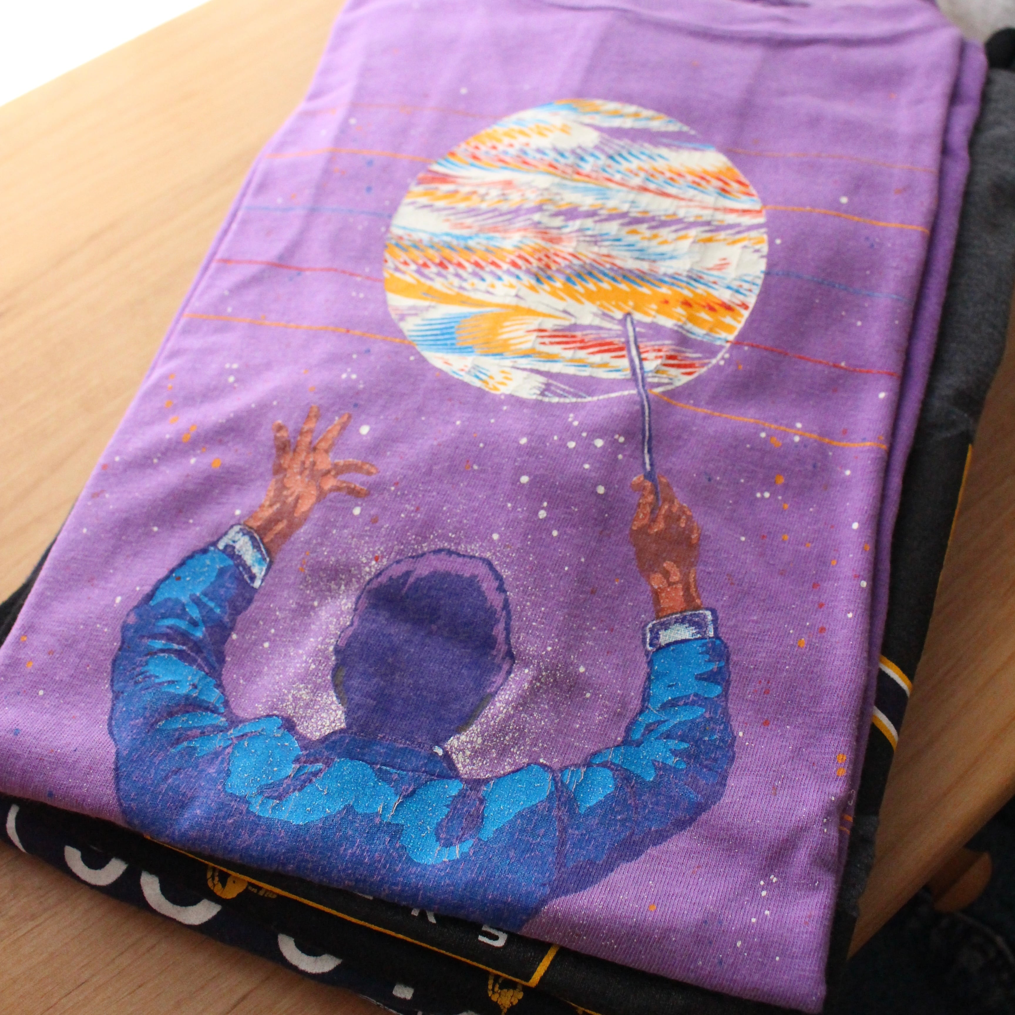 USAラジオ局Tシャツ パープル