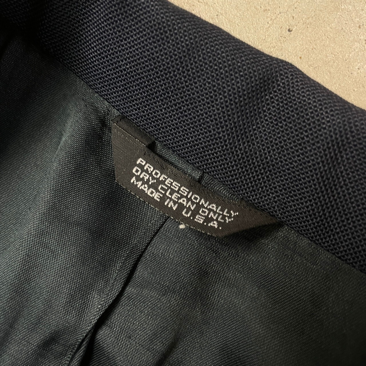 90年代 USA製 ORVIS テーラードジャケット 金ボタン 紺ブレ メンズXL 