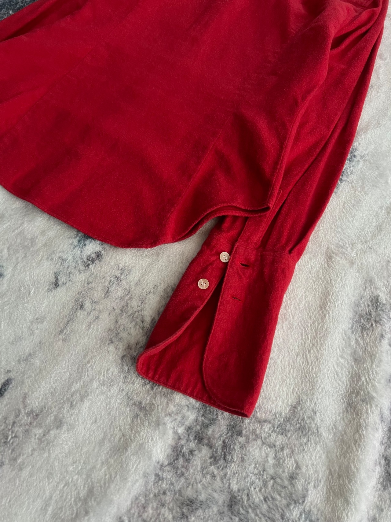 "'SUPER LOVERS"スーパーラヴァーズ Velour Cross Shirts