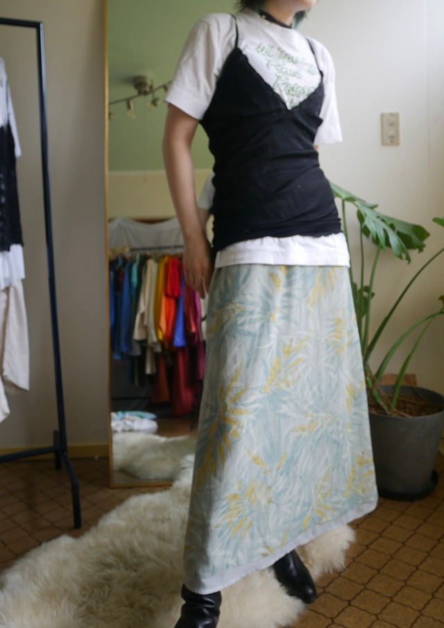 80s-90s  Italy Lace Camisole black