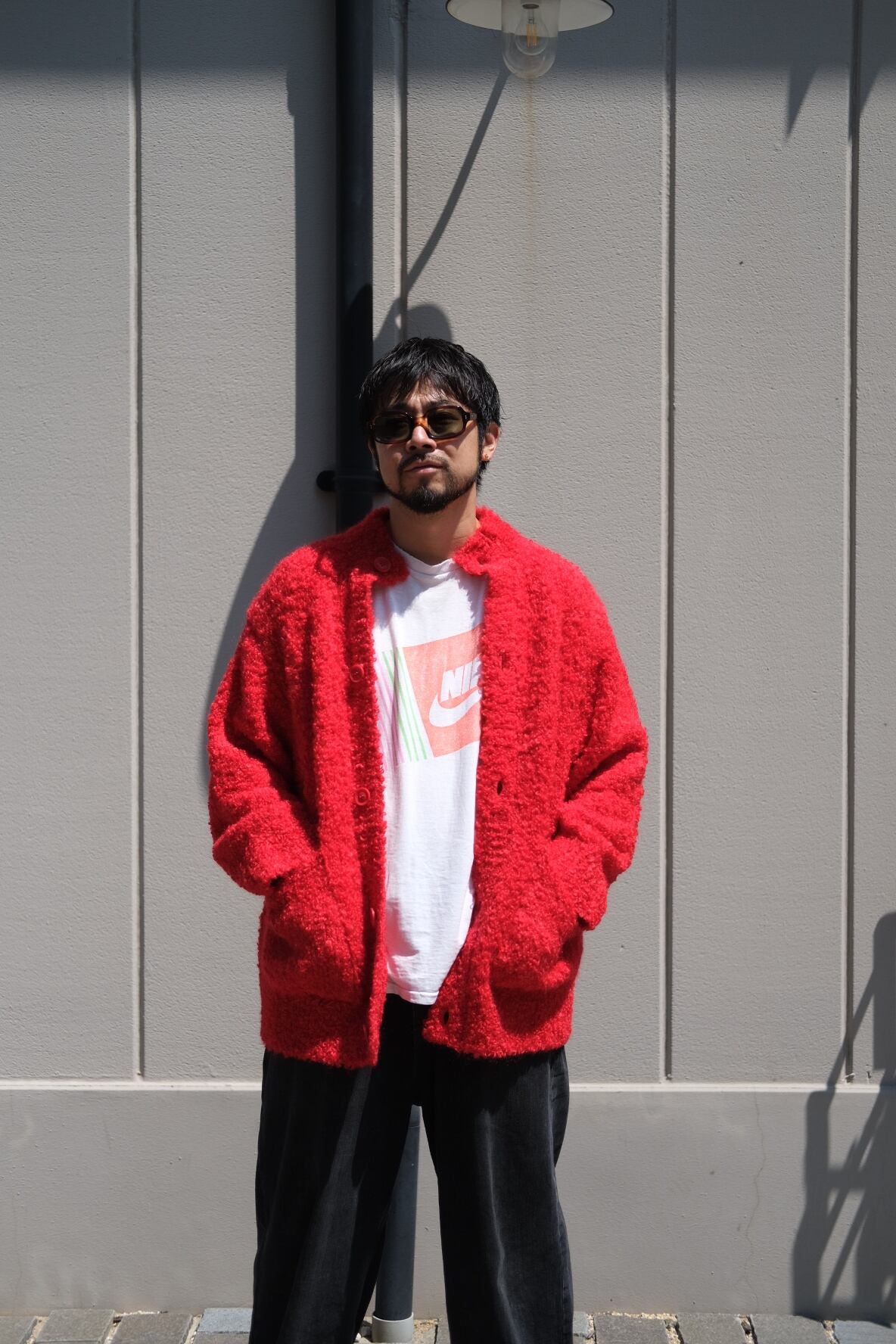 kota gushiken】Massive Mohair Cardigan -Red- | loop