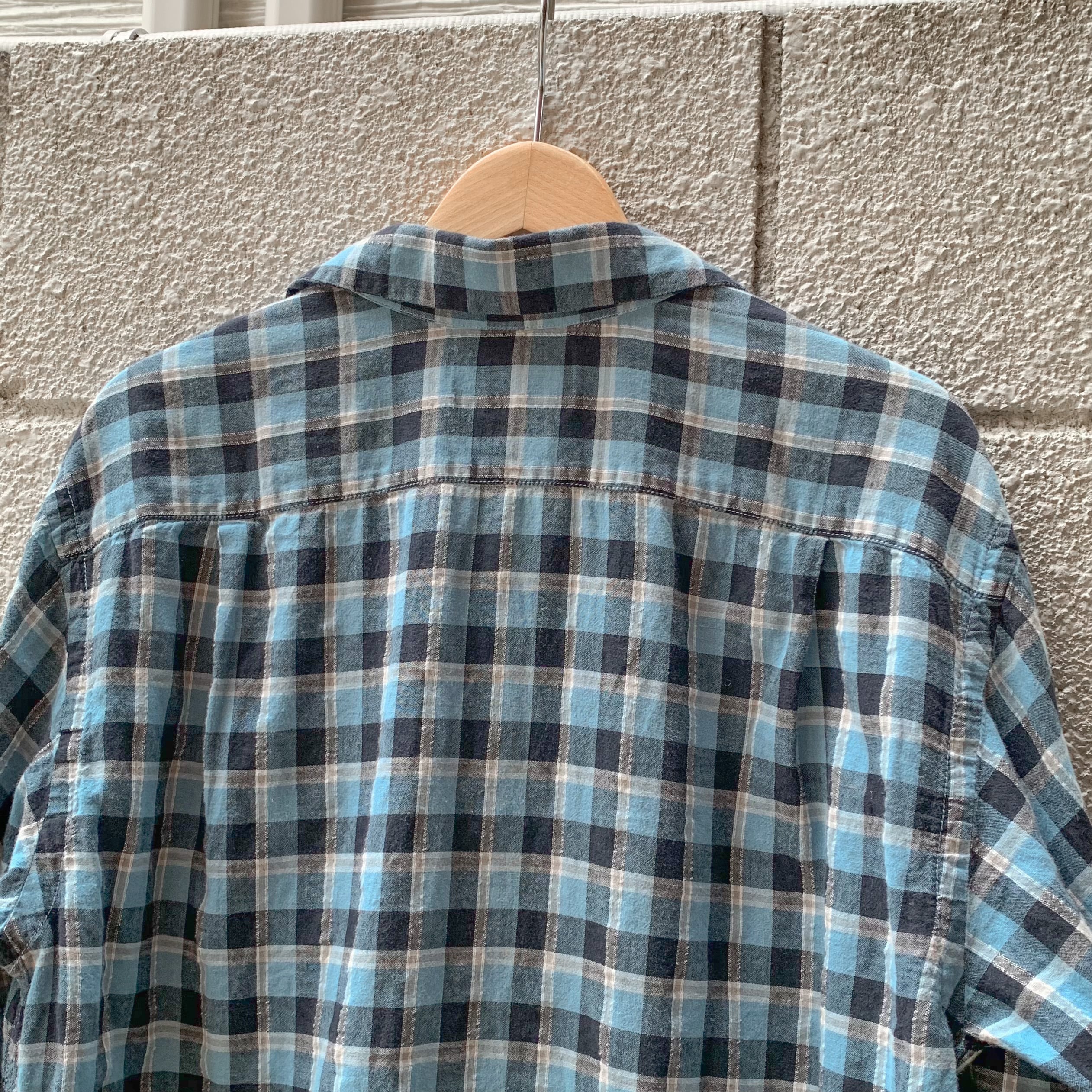 RRL L/S OPEN COLLAR PULLOVER SHIRT ダブル