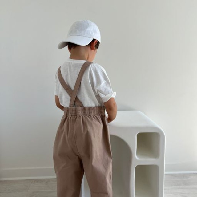 【TWIN COLLECTIVE】Bowie Bubble Overall - Latte Brown