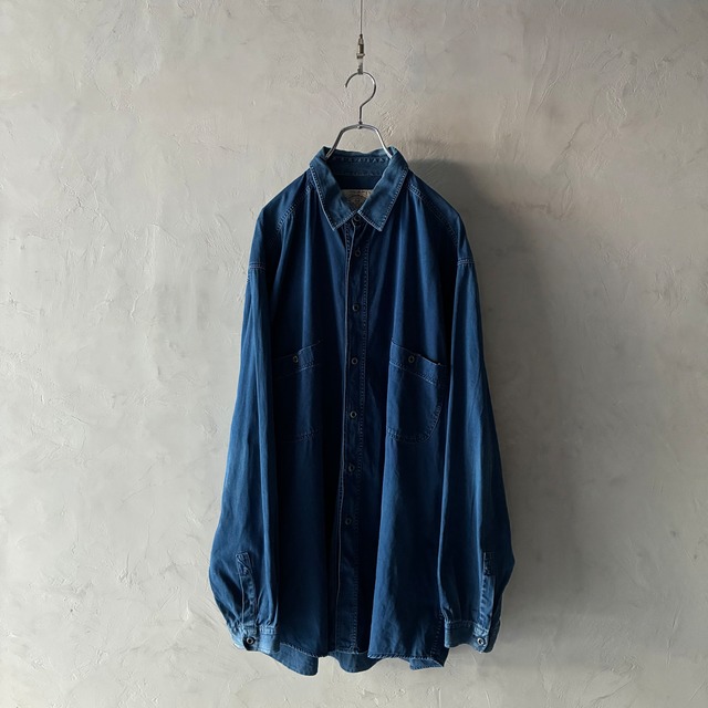 -ARMANI JEANS- 90's work type denim shirt