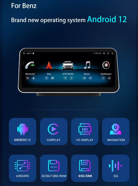 メルセデス・ベンツ Cクラス W205 2015-2018 アンドロイドナビ