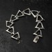 Vintage Silver Chain Bracelet [TAXCO MEXICO STERLING] Heavy Triangle Design
