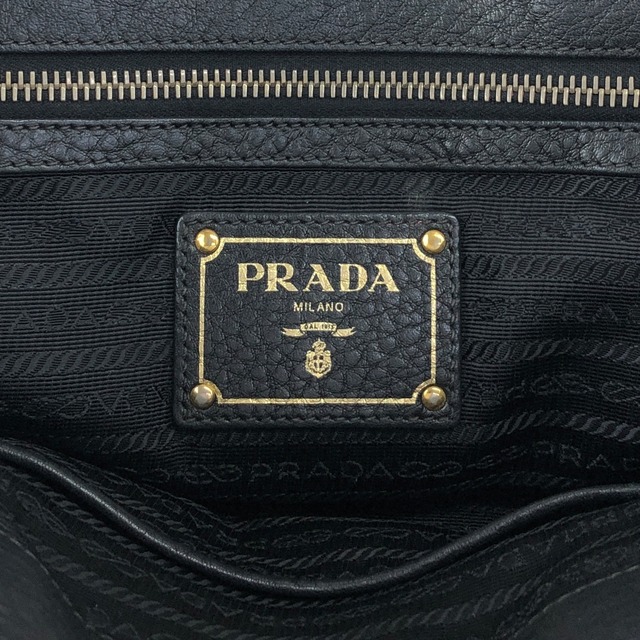 PRADA プラダ ハンドバッグ ブラック トライアングルロゴ レザー ナイロン 2way vintage ヴィンテージ オールド jun4wc