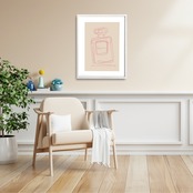 EAU DE PARFUM N°10｜香りの余韻を描く一筆ラインアートポスター｜上質で静かなミニマルデザイン｜選べる｜高品質印刷A2ポスター