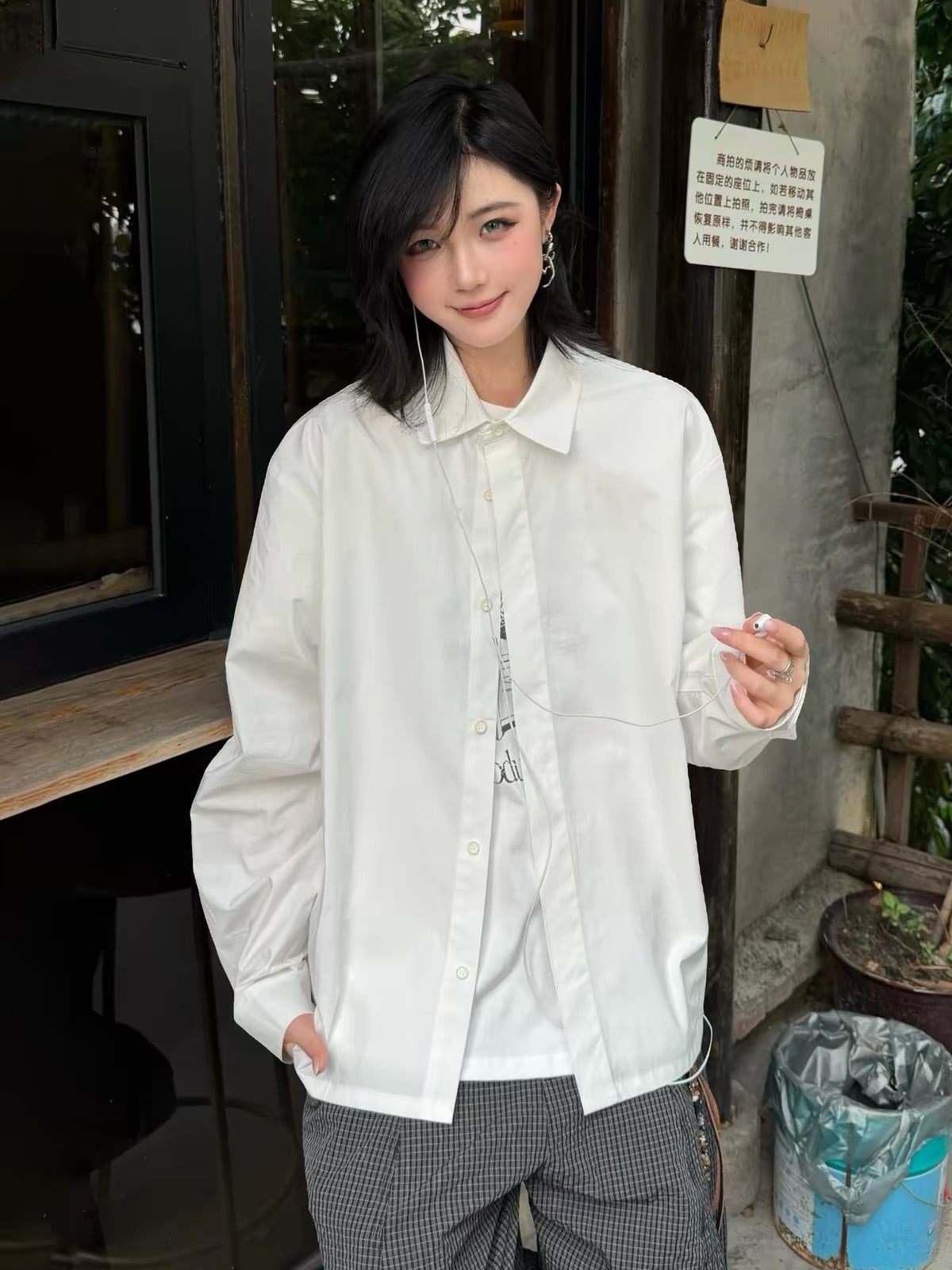 ソリッドドロップショルダールーズシャツ / SOLID DROP SHOULDER LOOSE SHIRT