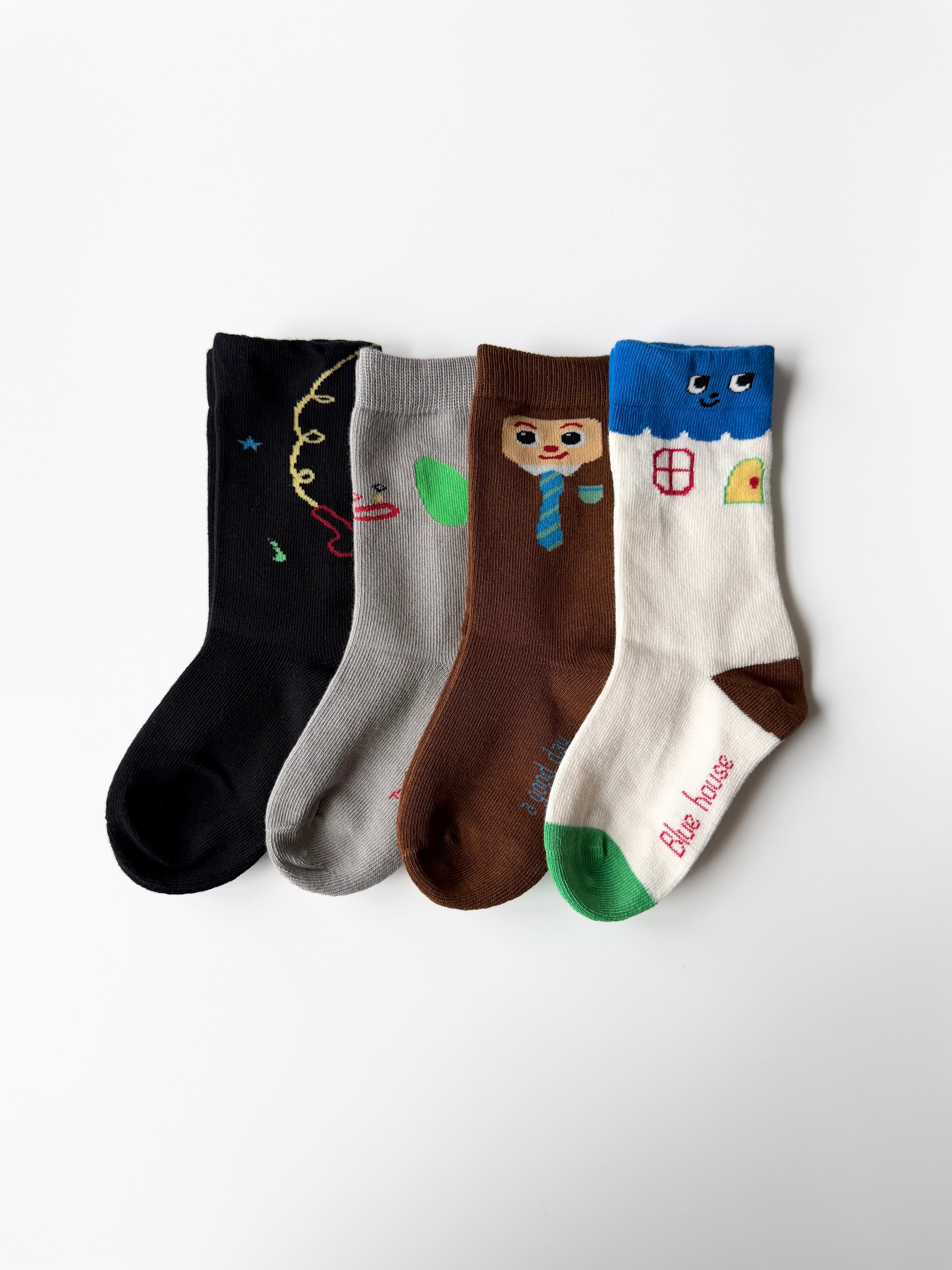 4set おかお socks （14〜18cm）4446