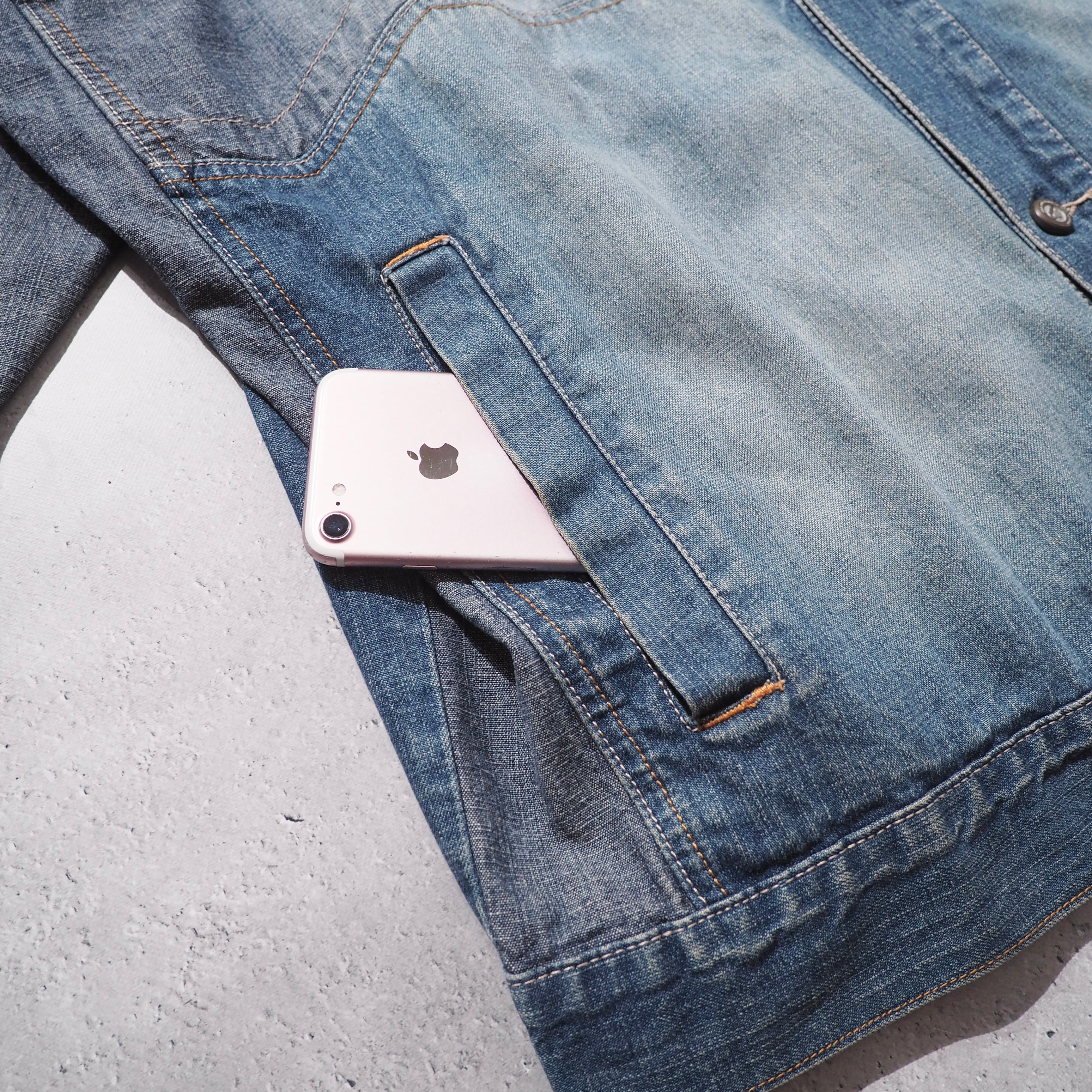 1990s " pellepelle " Special Rebuiling Over silhouette vintage Denim jacket