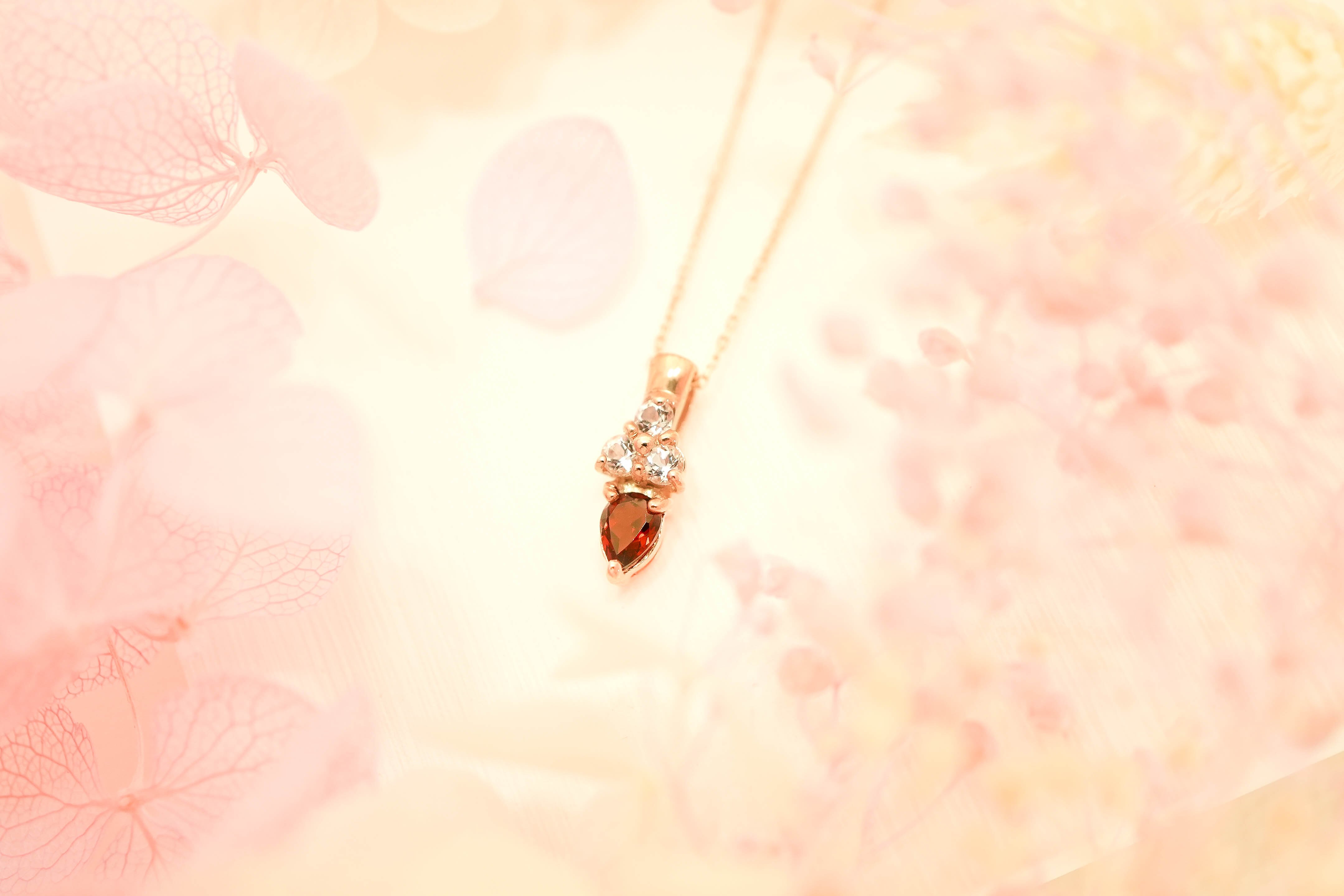 K18WG タンザナイト0.15ct ネックレス | Colore