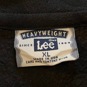 【Lee】USA製 ハーフジップ スウェット 刺繍ロゴ 企業系 XL アメリカ古着