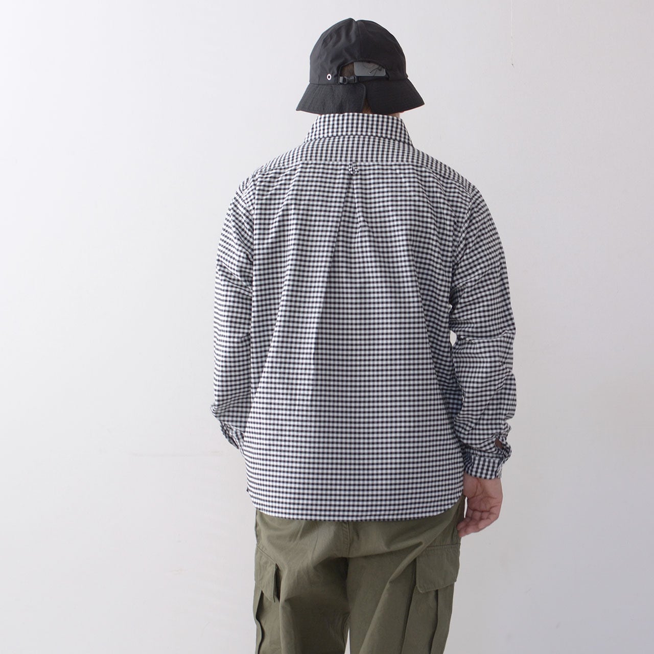 DANTON [ダントン] M OXFORD ROUND COLLAR PULLOVER SHIRT PATTERN [DT